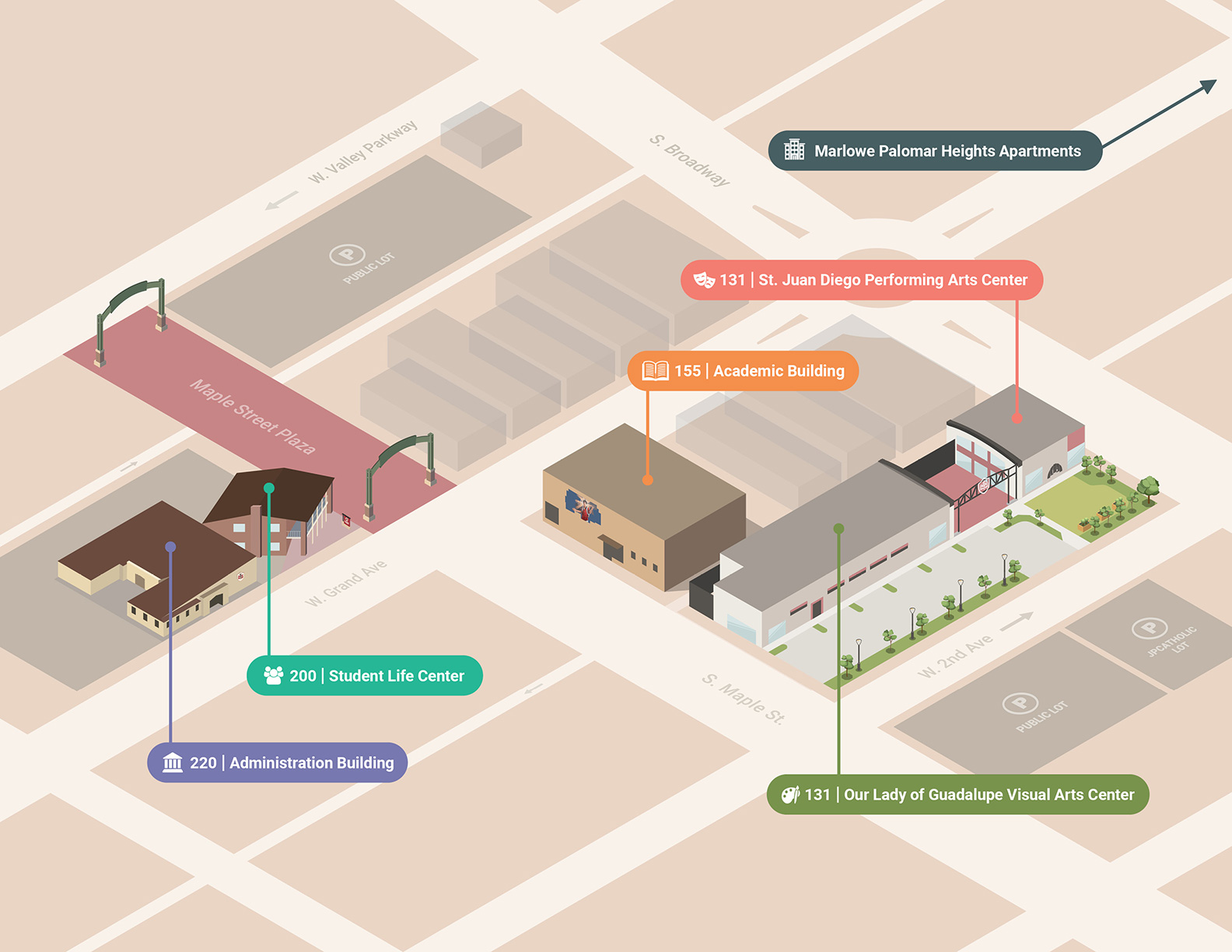 Campus Map of JPCatholic