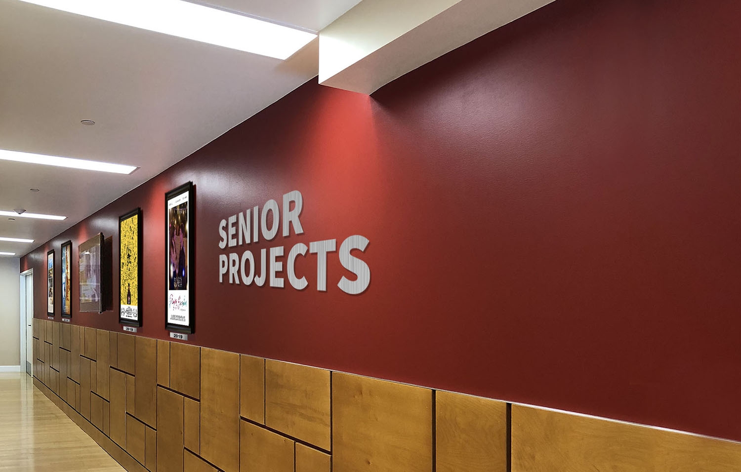 Senior Project Display Hallway
