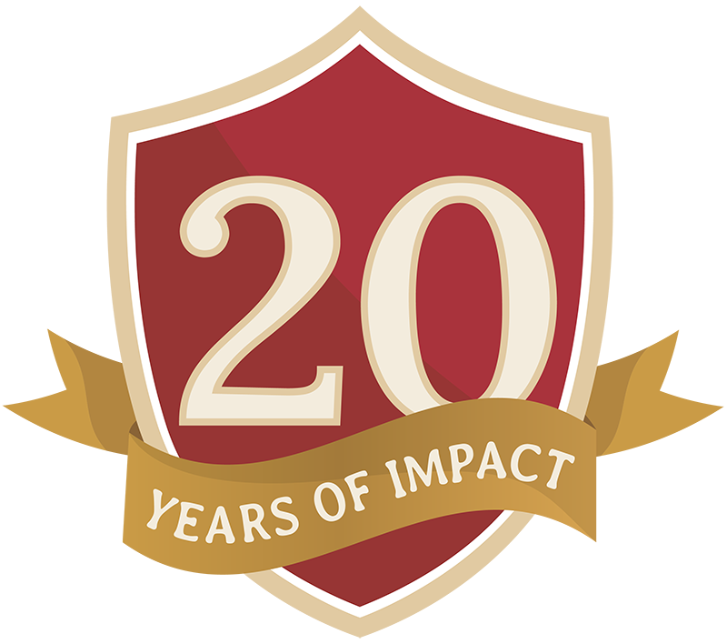JPCatholic 20 Years of Impact Logo