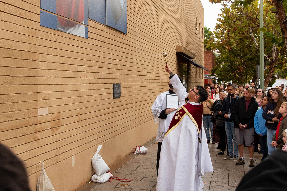 Blessing of the St. Carlo Acutis Mural