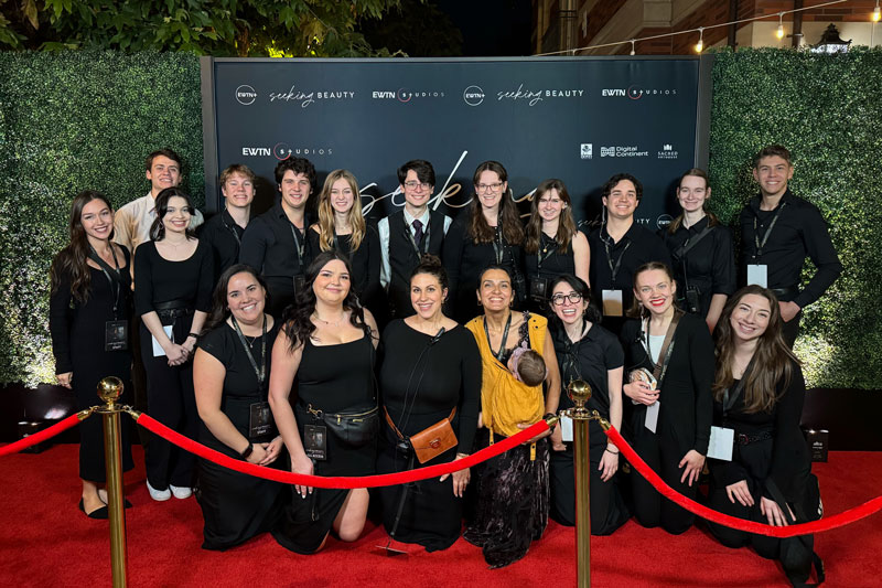 Many JPCatholic students and alumni helped as volunteers at the premiere in Los Angeles
