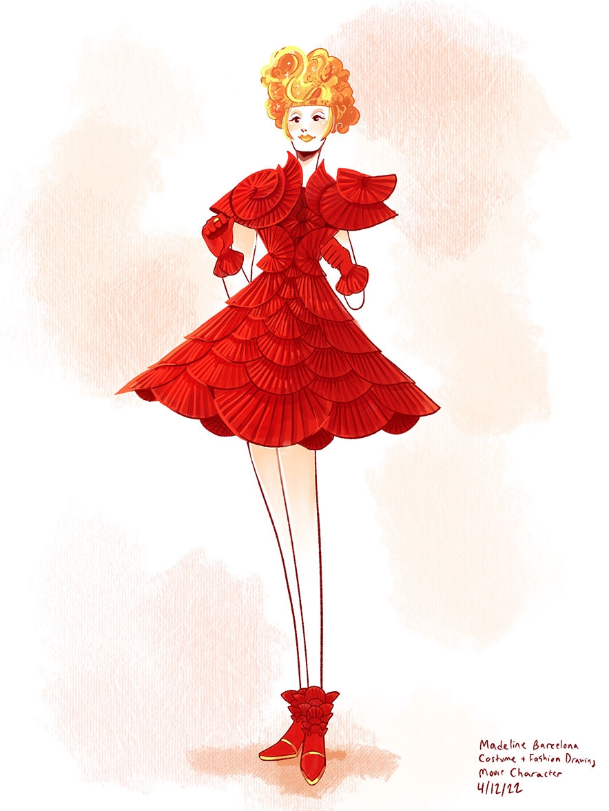Costume & Fashion Drawing by Madeline Barcelona