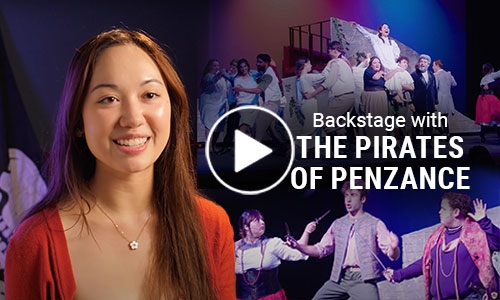 Backstage with Pirates of Penzance Cast