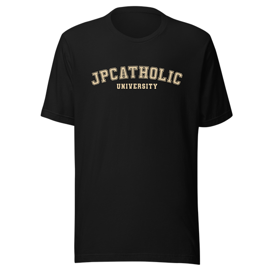 JPCatholic University T-Shirt Black